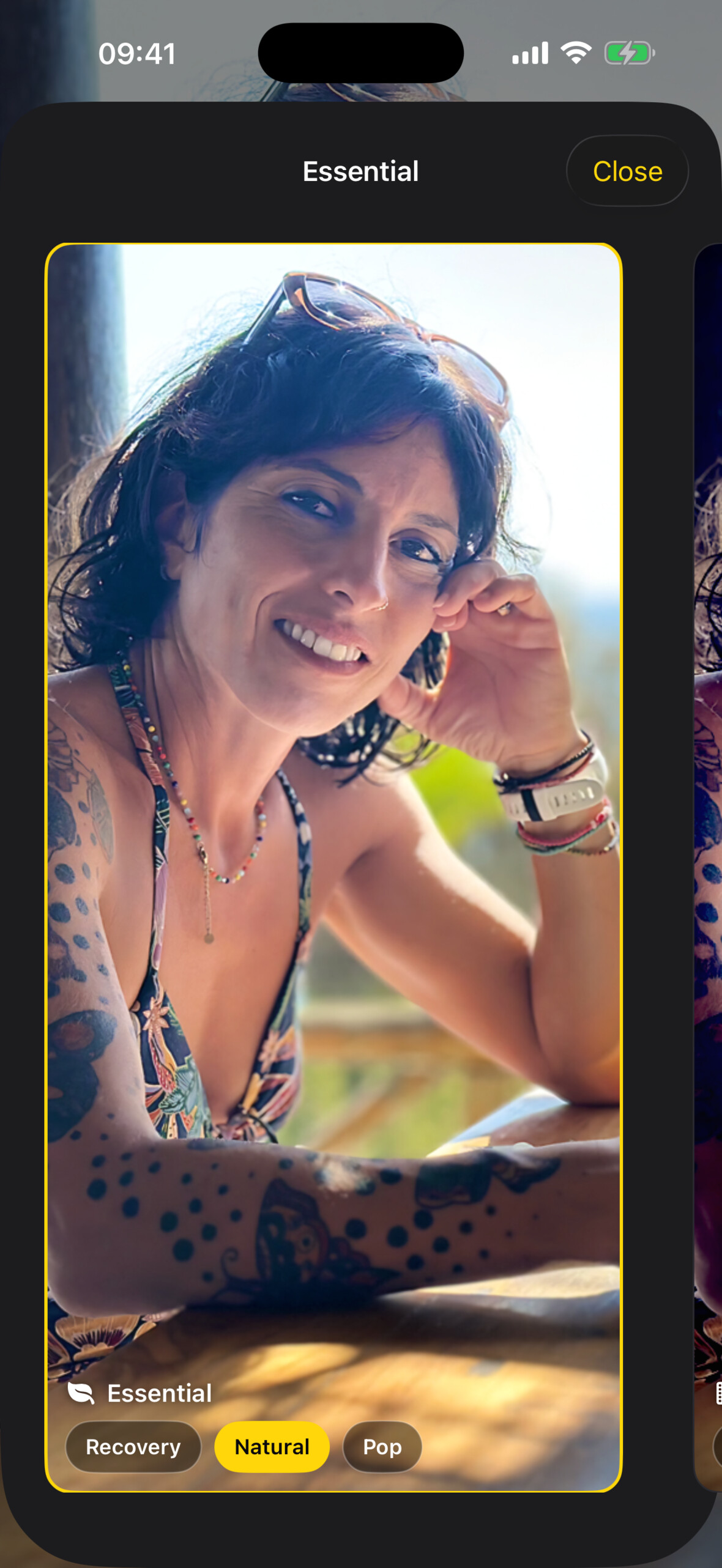 Zeus Enhance 1.2.0 mood gallery showing live previews on an iPhone